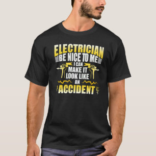 Camiseta Engenheiro elétrico do trabalhador eletricista