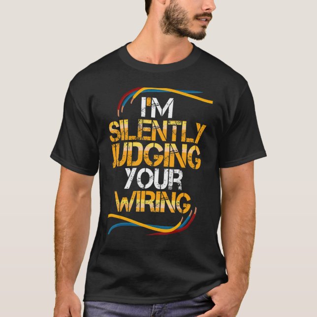 Camiseta Engenheiro Elétrico Elétrico Lineman (Frente)