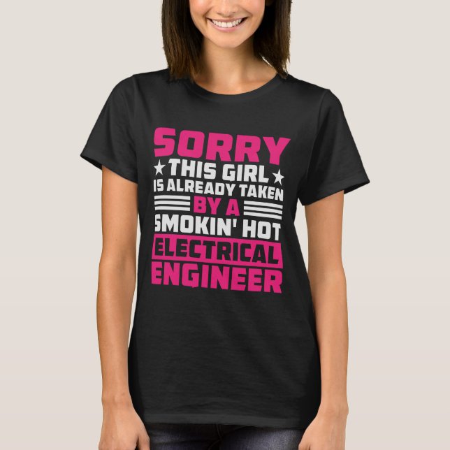 Camiseta Engenheiro Elétrico Engraçado (Frente)
