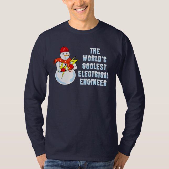 Camiseta Engenheiro elétrico mais frio (Frente)