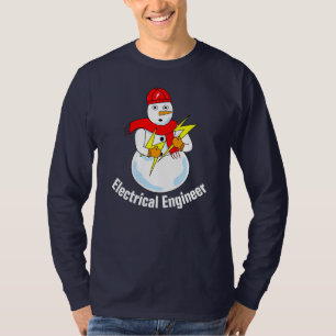 Camiseta Engenheiro elétrico Snowman