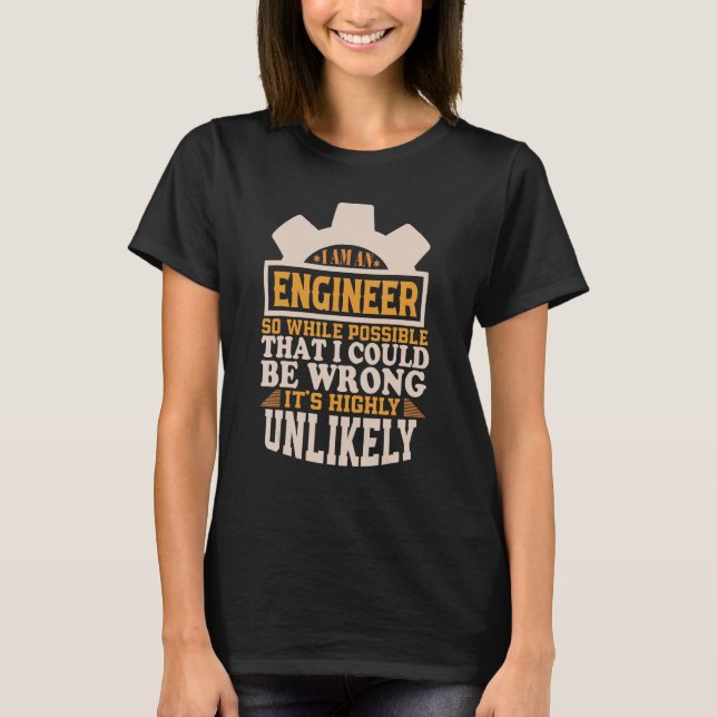 Camiseta Engenheiro Engenheiro I é um Engenheiro (Frente)