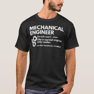 Camiseta Engenheiro Engraçado de Definição Mecânica de Enge