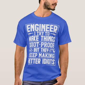Camiseta Engenheiro Engraçado Para Mecânica De Engenharia L