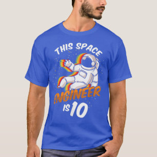 Camiseta Engenheiro Espaço 10 anos Nascer astronauta 2012 D