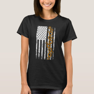 Camiseta Engenheiro EUA Bandeira Americana Mecânica Patriót