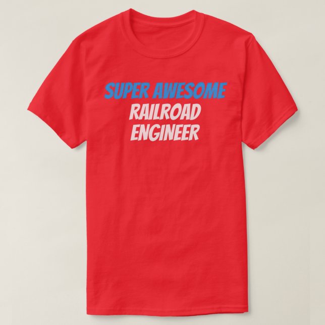 Camiseta Engenheiro Ferroviário Super Incrível (Frente do Design)