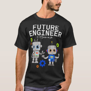 Camiseta Engenheiro Futuro Robô Robótica Adultos Criança