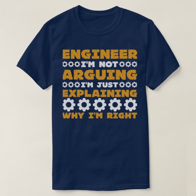 CAMISETA ENGENHEIRO IM NÃO DISCUTINDO IM EXPLICANDO APENAS (Frente do Design)