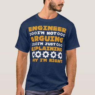 CAMISETA ENGENHEIRO IM NÃO DISCUTINDO IM EXPLICANDO APENAS