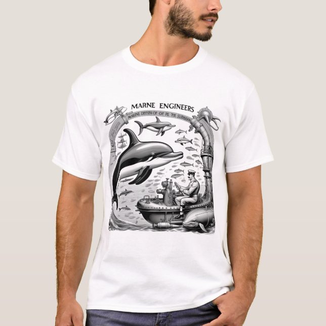 Camiseta Engenheiro Marinho T-Shirt (Frente)
