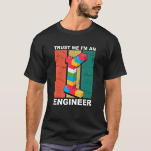 Camiseta Engenheiro Master Builder Building Bricks Blocks C