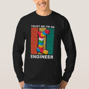 Camiseta Engenheiro Master Builder Building Bricks Blocks C