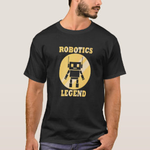Camiseta Engenheiro Mecânico de Cotação de Legenda Robótica