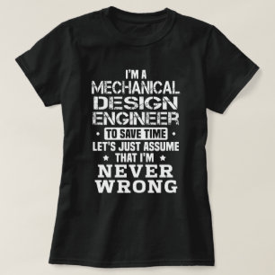 Camiseta Engenheiro mecânico Design