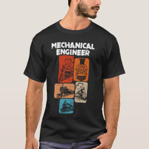 Camiseta Engenheiro Mecânico Do Comboio Cargo De Engenheiro