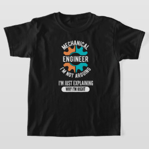 Camiseta Engenheiro Mecânico Engraçado, Engenharia Mecânica