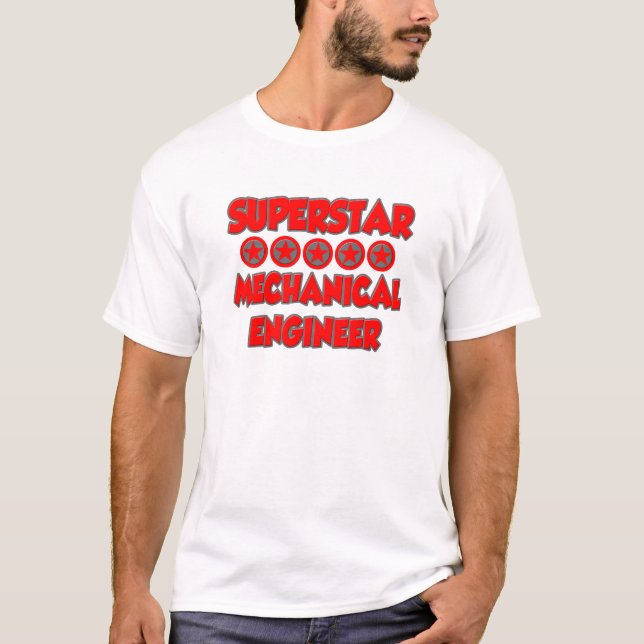 Camiseta Engenheiro Mecânico Superstar (Frente)