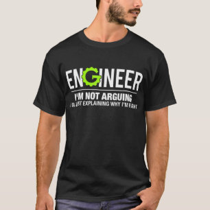 Camiseta Engenheiro Não estou a falar de T-Shirt Engraçad