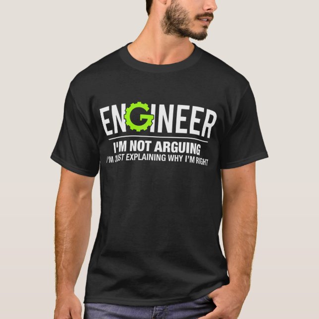Camiseta Engenheiro Não estou a falar de T-Shirt Engraçado  (Frente)