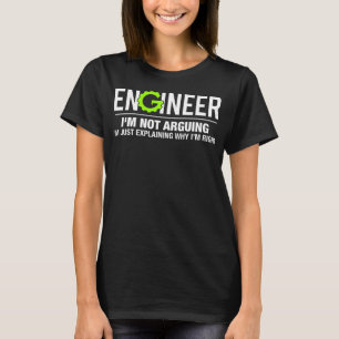 Camiseta Engenheiro não estou a falar de uma engenheira eng