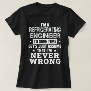 Camiseta Engenheiro para refrigeração