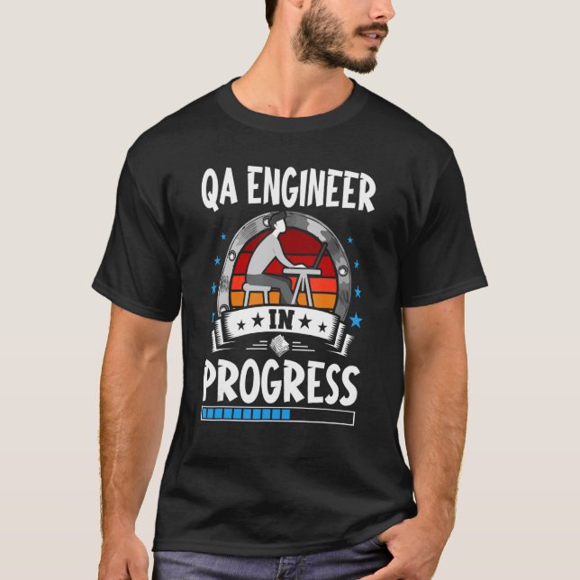 Camiseta Engenheiro Qa em curso Estudante (Frente)