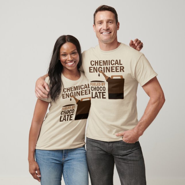 Camiseta Engenheiro químico (Engraçado) Chocolate (Unissex)
