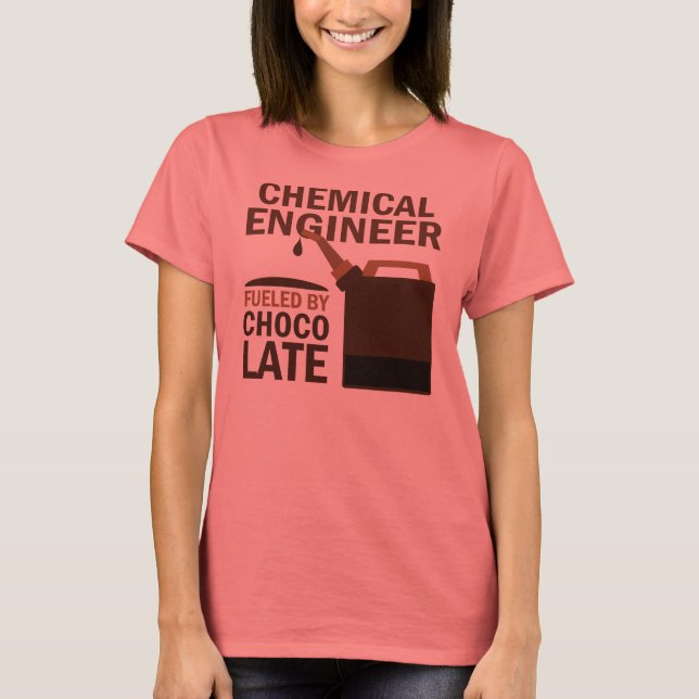 Camiseta Engenheiro químico (Engraçado) Chocolate (Frente)
