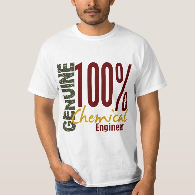 Camiseta Engenheiro químico genuíno (Frente)