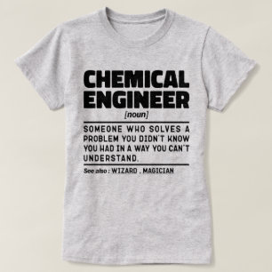 Camiseta Engenheiro Químico Novo Funcionário Presente Ideia