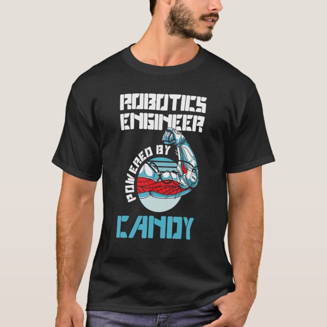 Camiseta Engenheiro Robótico Equipado Com Tecnologia Robóti (Frente)