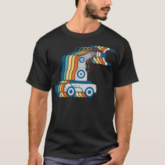 Camiseta Engenheiro Robótico retrorobô Vintage Retro Roboti