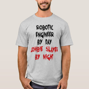 Camiseta Engenheiro Robótico Zombie Slayer