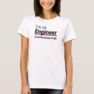 Camiseta Engenheiro Sempre Engraçado Sarcástico