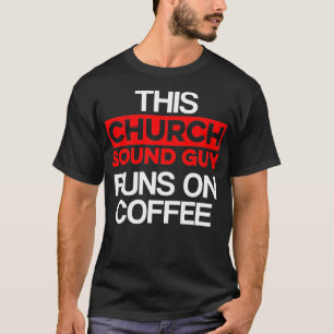 Camiseta Engenheiro técnico de áudio de café com Cara de
