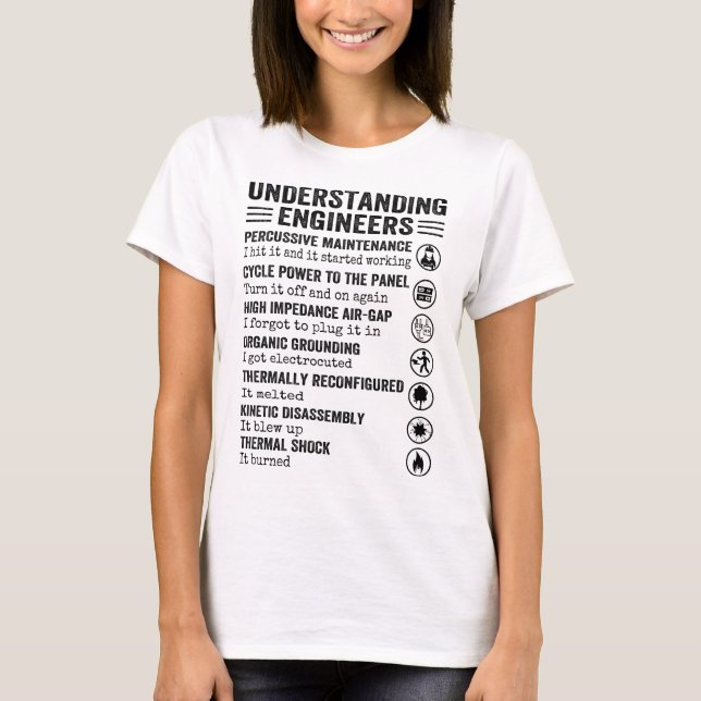 Camiseta engenheiros de compreensão (Frente)