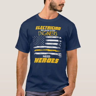 Camiseta Engenheiros De Mens Precisam De Heroes Eletrônicos