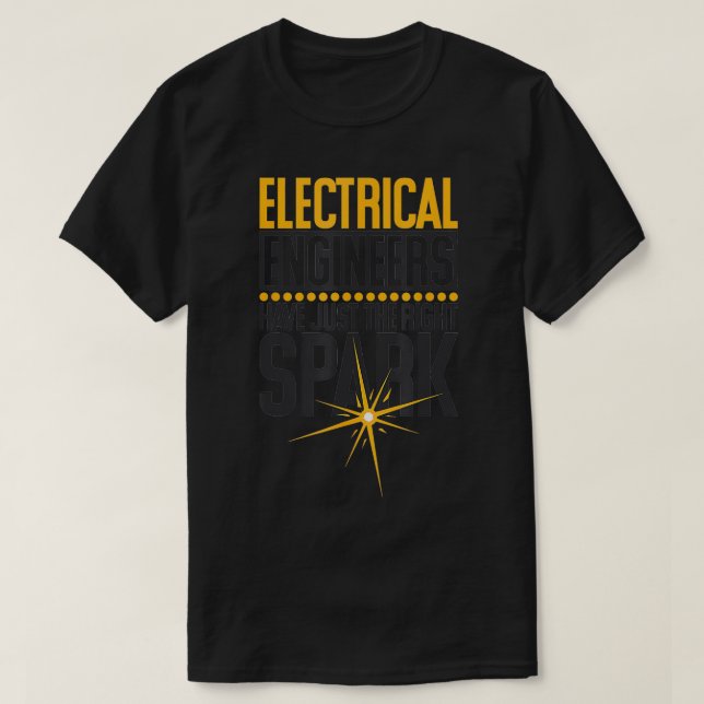 Camiseta Engenheiros Elétricas Têm Apenas O Espetáculo Cert (Frente do Design)
