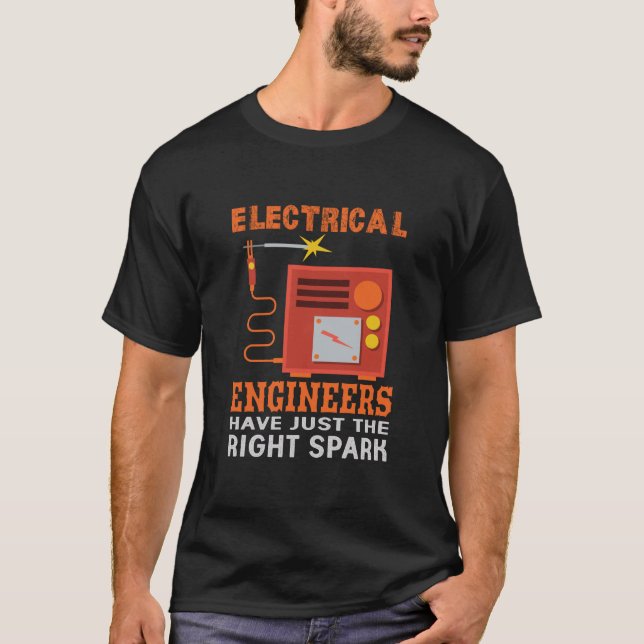Camiseta Engenheiros Elétricos De engenheiro Têm Apenas A C (Frente)