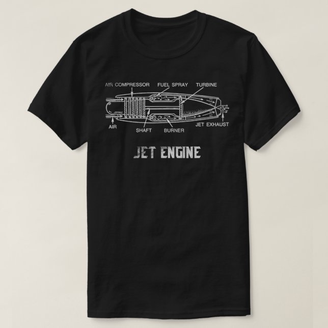 Camiseta Engenheiros Incríveis De Mecanismos De Jet Engine  (Frente do Design)