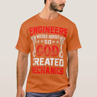 Camiseta Engenheiros Mecânicos Gráficos Necessários Heroes
