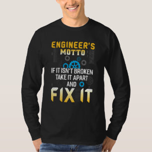 Camiseta Engenheiros Motto Engenharia Engraçada