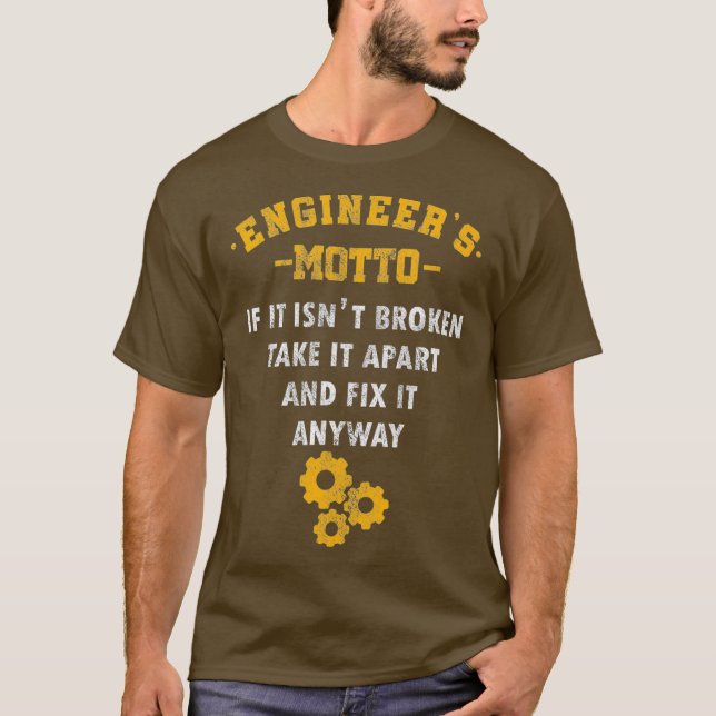 Camiseta Engenheiros Motto Math Science Engineering Gift (Frente)