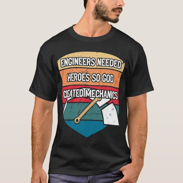 Camiseta Engenheiros Precisavam de Heróis para que Deus Cri (Frente)