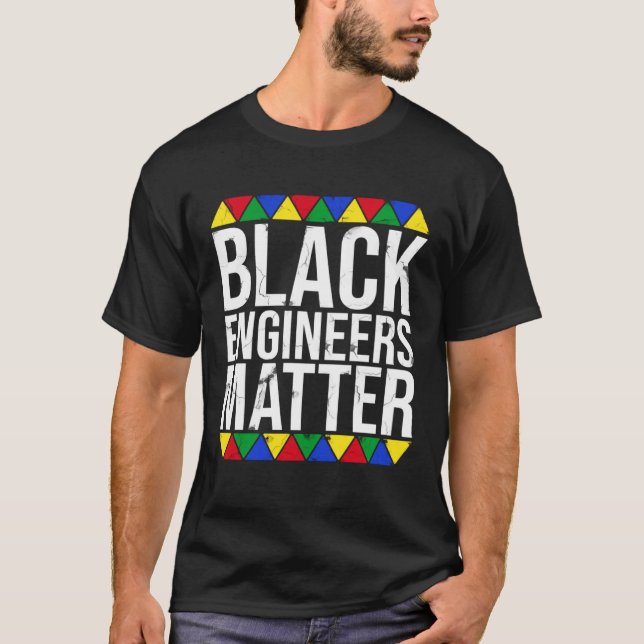 Camiseta Engenheiros Pretos Importam Orgulho Preto (Frente)