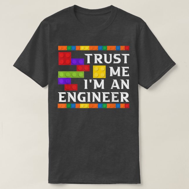 Camiseta Engineer Children Kids Toy Big Building Blocks Bui (Frente do Design)