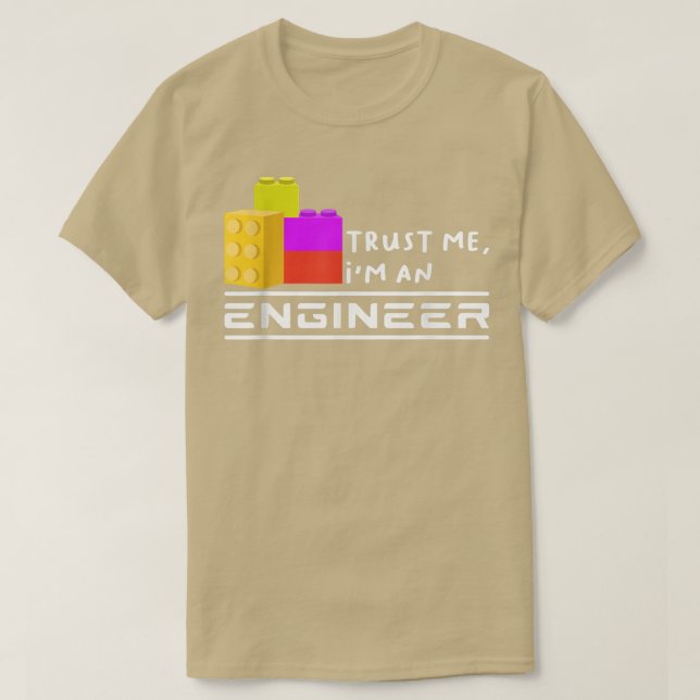 Camiseta Engineer Kids Children Toy Big Building Blocks Bui (Frente do Design)
