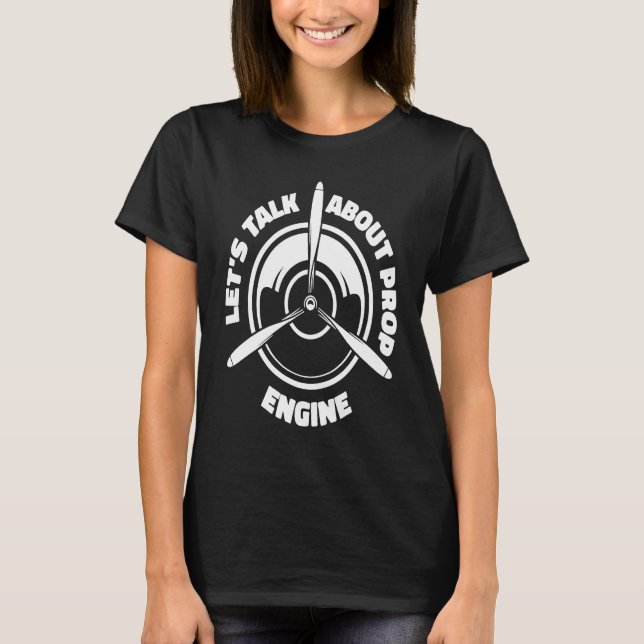 Camiseta Engineer Propeller Technician  Aircraft Mechanic (Frente)
