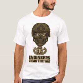 Camiseta Engineers Clear The Way Skull Helmet Tee